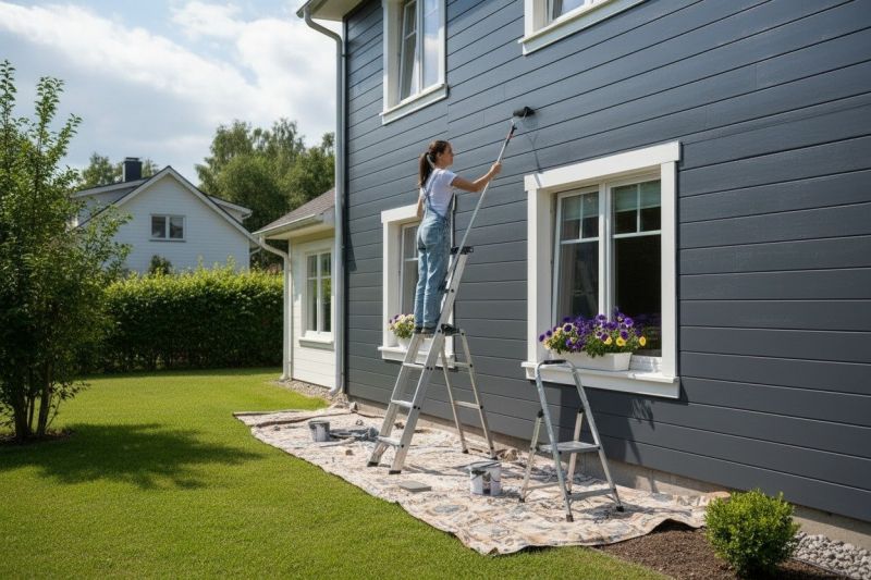 Residential Siding Painting