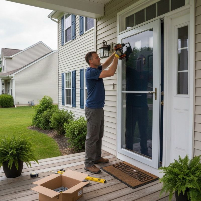 Storm Door Painting